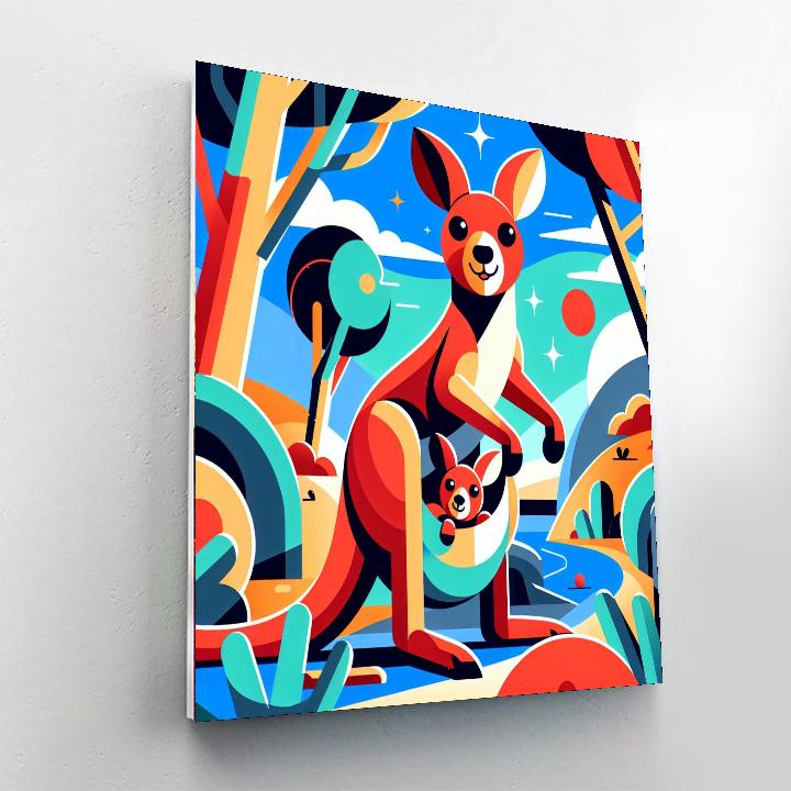 Kooky Kangaroo Kingdom Numbered Painting Kits