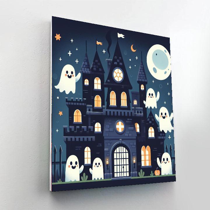 Haunted Castle Adventure Paint By Numbers Art