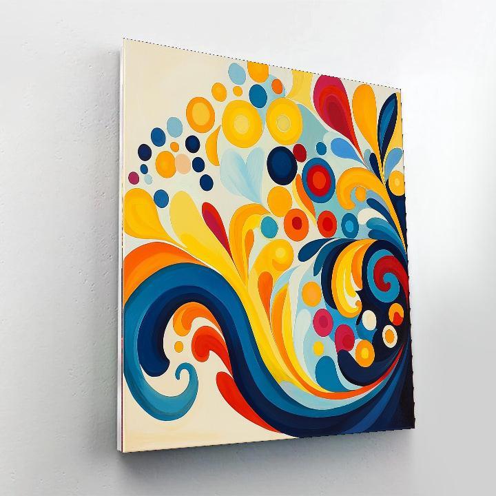 Joan Miró Inspired Dreamscape Whirls  Paint By Color