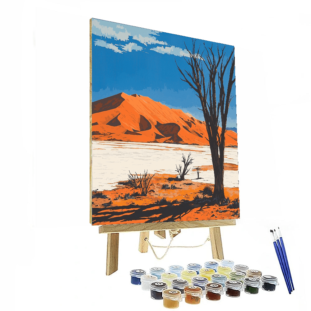 Namib Desert's Sossusvlei, Namibia Painting Number Kit