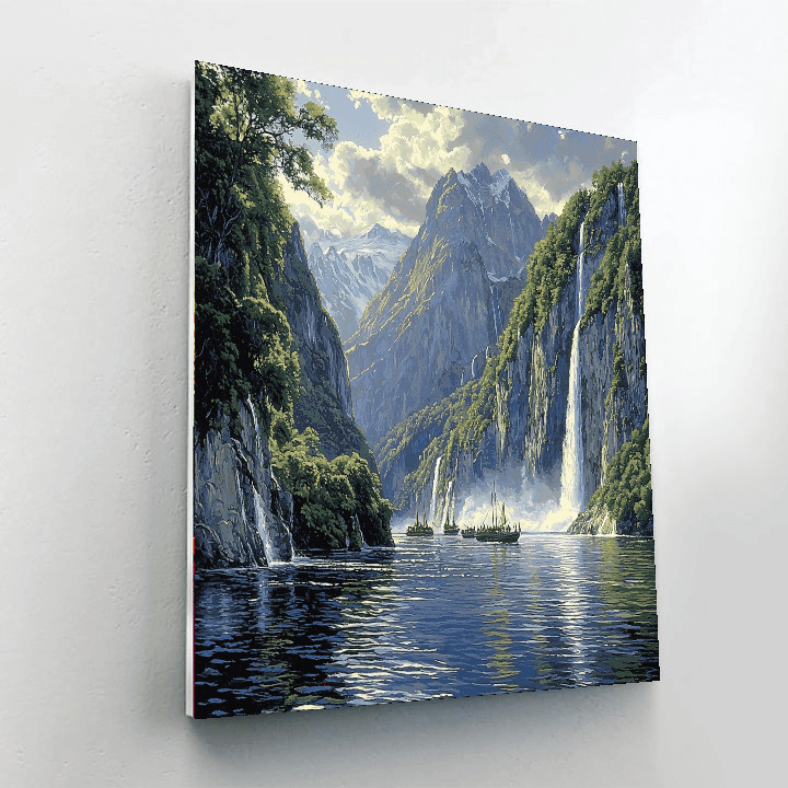 Milford Sound Painting Number Kit