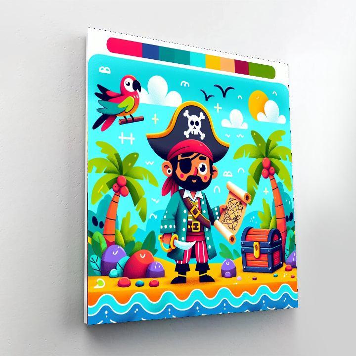 Pirate Captain's Hidden Cove Painting Number Kit