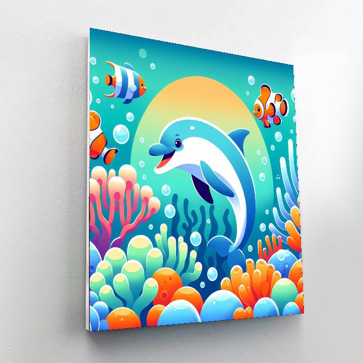 Bubbly Underwater Paradise Paint By Numbers Art