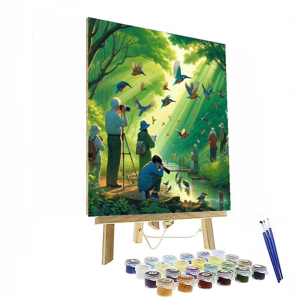 Kingfisher Festival Paint By Numbers Art