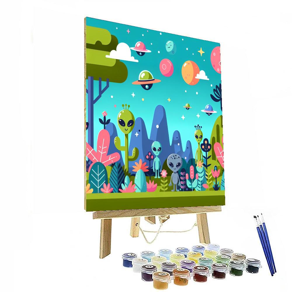 Alien Oasis DIY Paint By Numbers