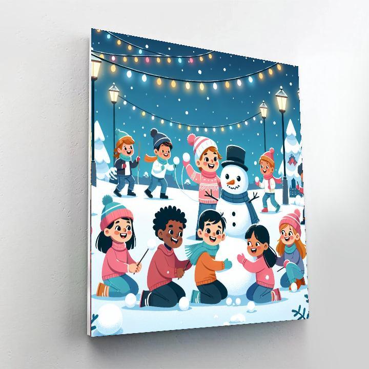 Magical Winter Festival DIY Paint By Numbers