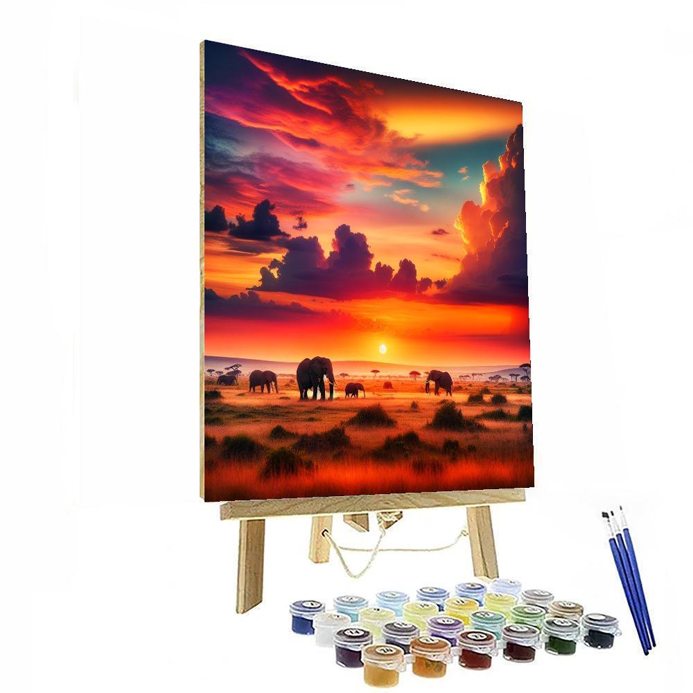 Majestic Savanna Wander Paint By Numbers