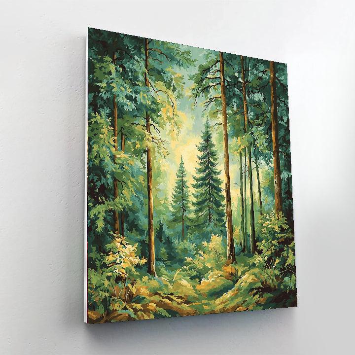 Frida Kahlo Inspired Sacred Forest Heart  Painting Number Kit