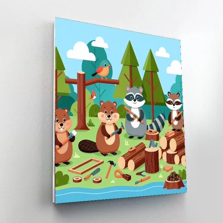 Nature's Woodland Workshop Numbered Painting Kits