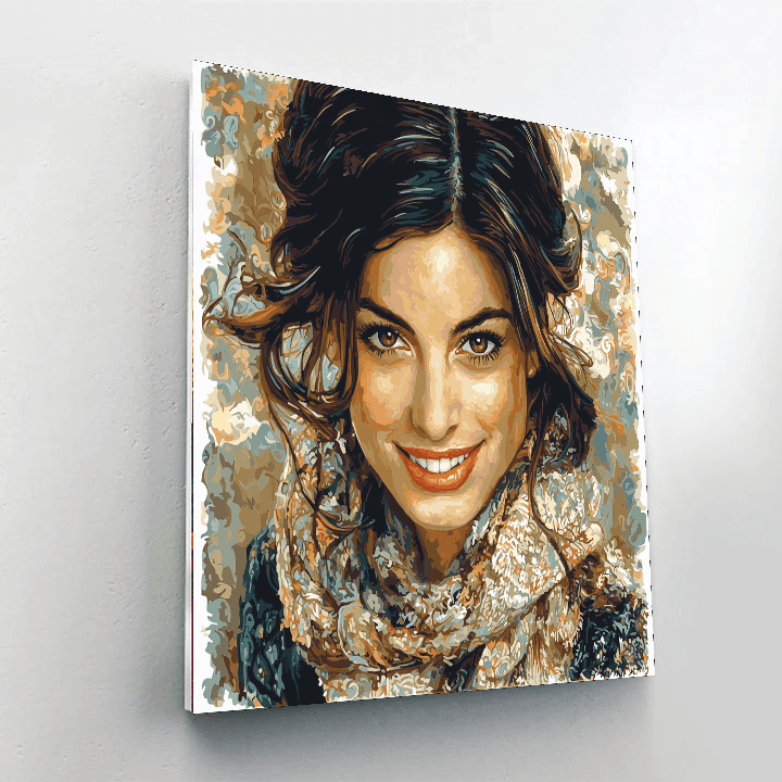 Anne Hathaway: The Radiant Elegance Of Hollywood's Darling Painting By Numbers Kit