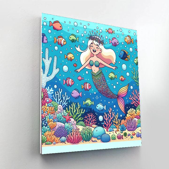 Sparkly Mermaid Painting By Numbers Kit