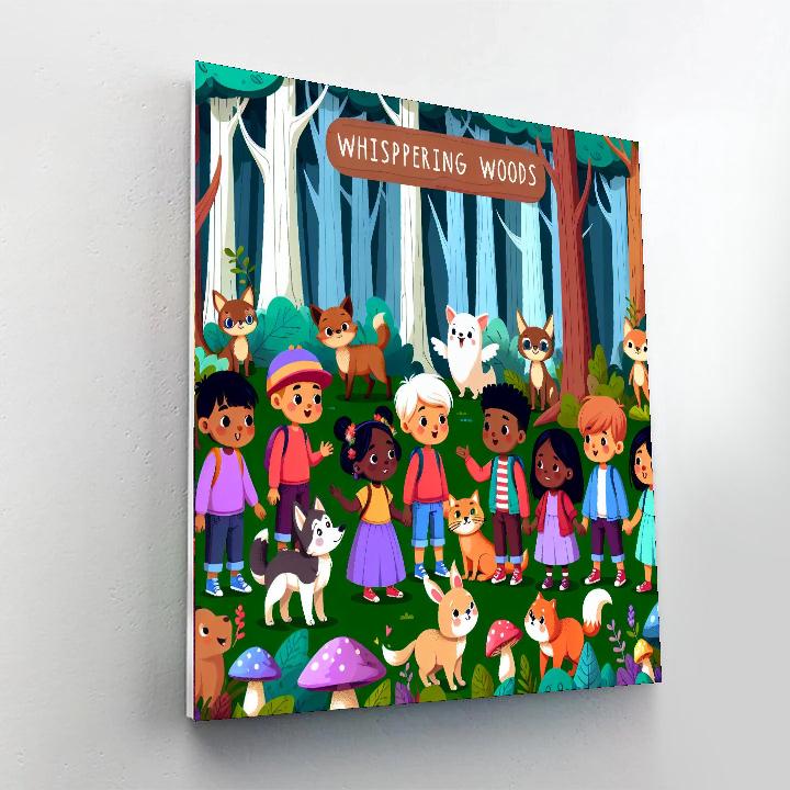 Whispering Woods Adventure Paint By Numbers