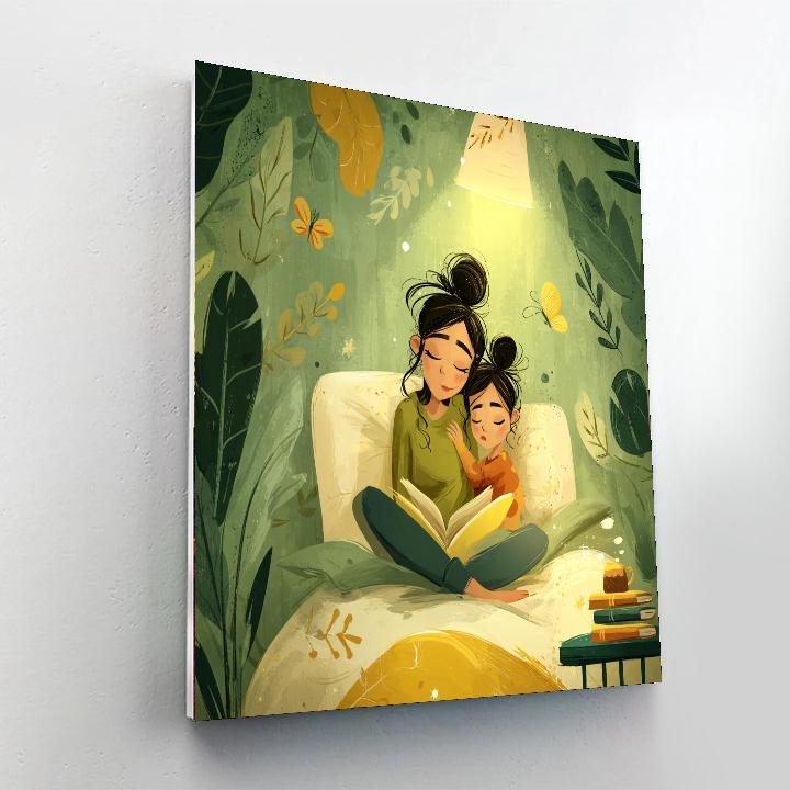 Cuddle Time After A Story Paint By Numbers Kits