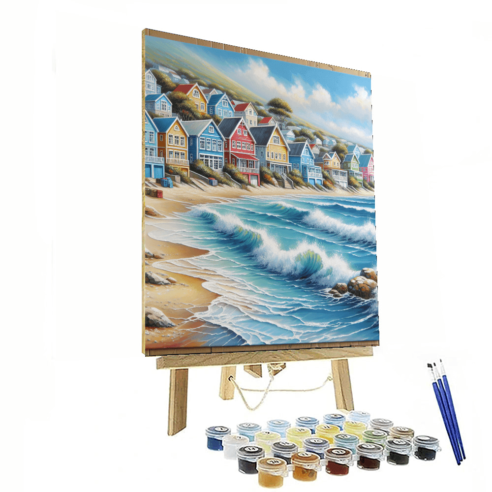 Charming Coastal Haven Number Painting