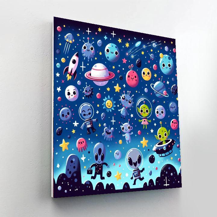 Adventure In Space Exploration Paint By Numbers Art