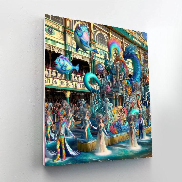 Mermaid Parade - Coney Island Painting Number Kit