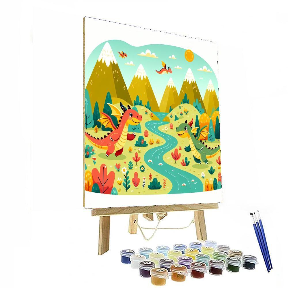 Whimsical Dragon Valley Paint By Numbers Kits