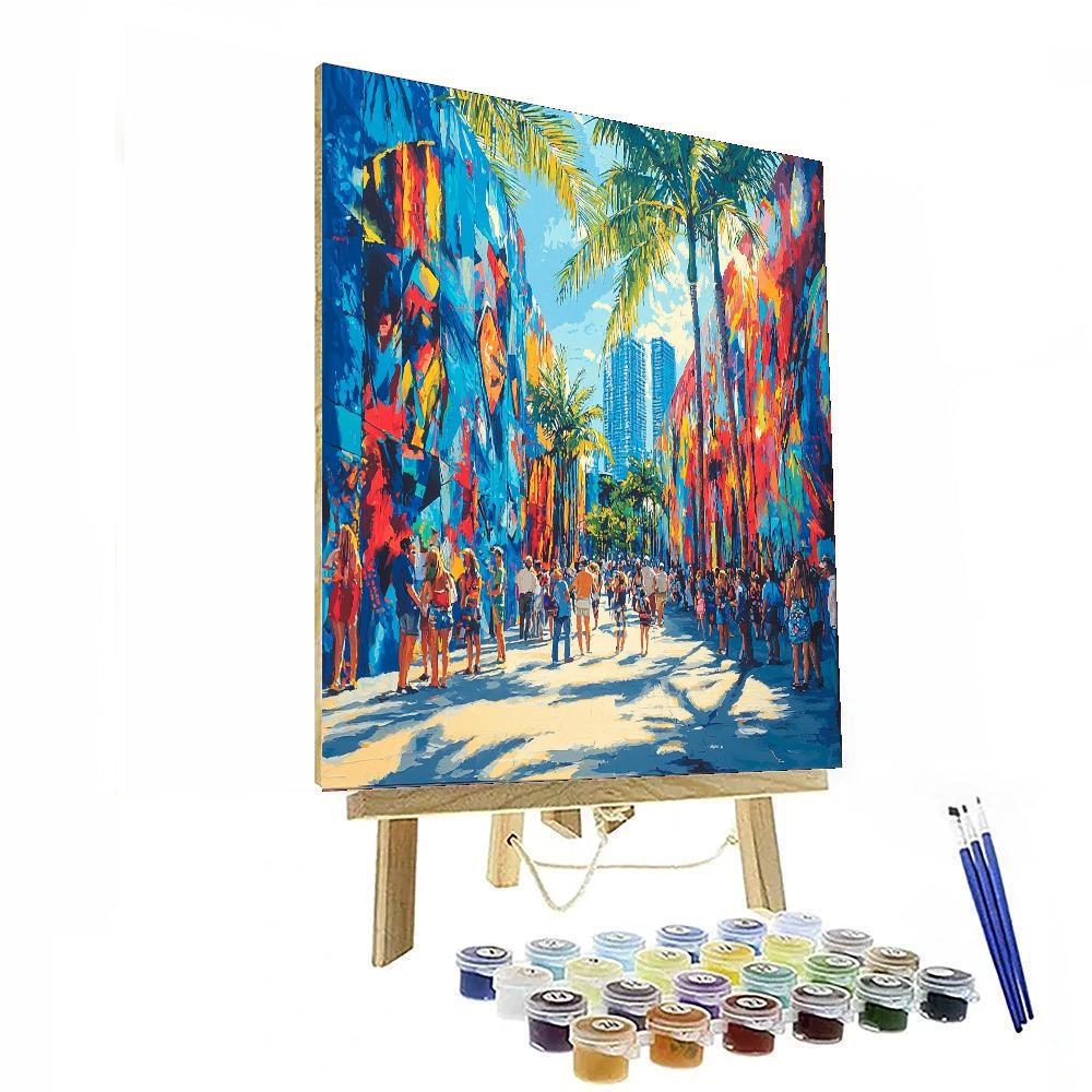 Street Art In Wynwood Walls Numbered Painting Kits