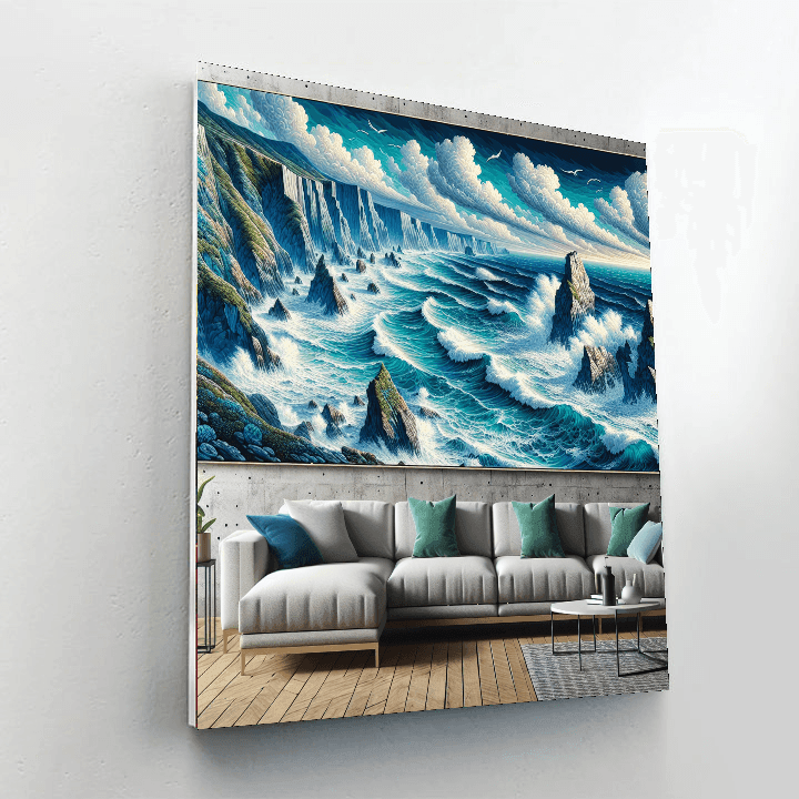 Windswept Cliffs DIY Paint By Numbers