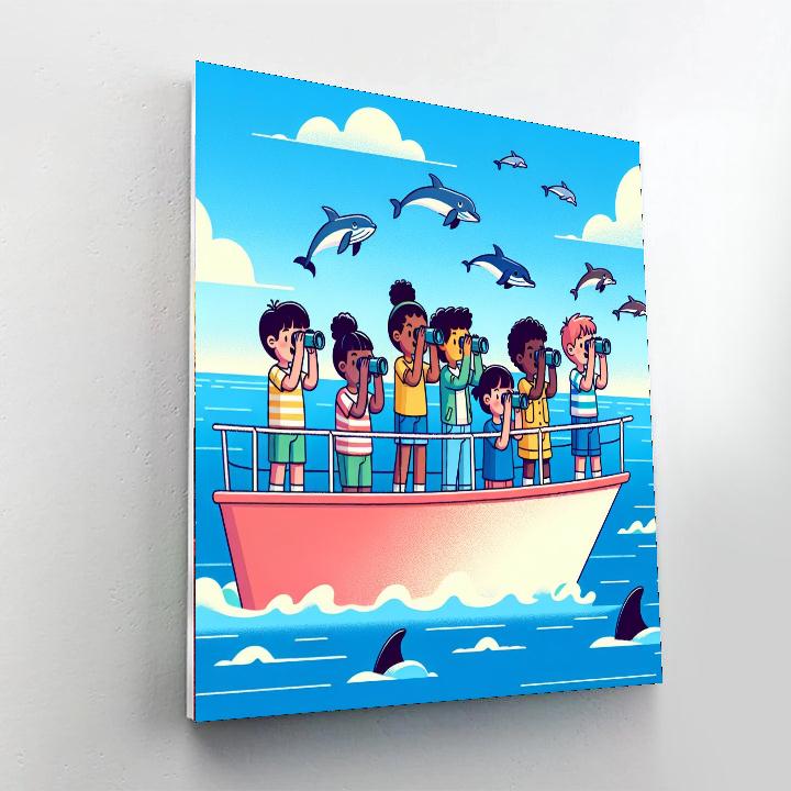 Whale Watchers Expedition Painting Number Kit