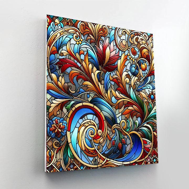 Stained Glass Splendor DIY Paint By Numbers