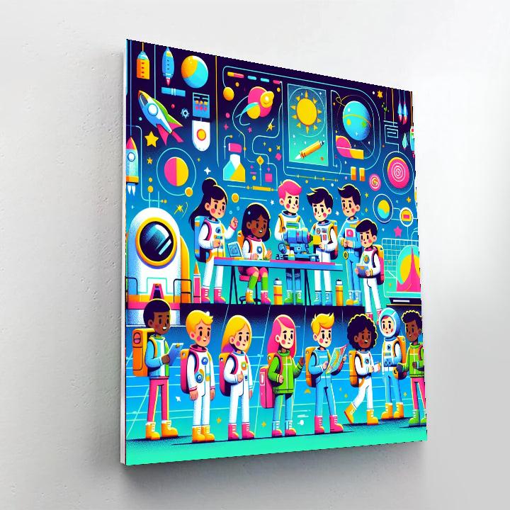 Space Mission Hq Numbered Painting Kits