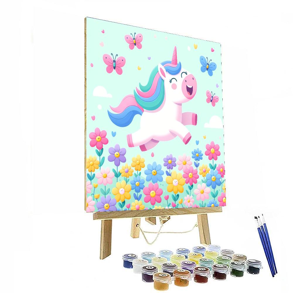 Sunny Unicorn Paint By Numbers