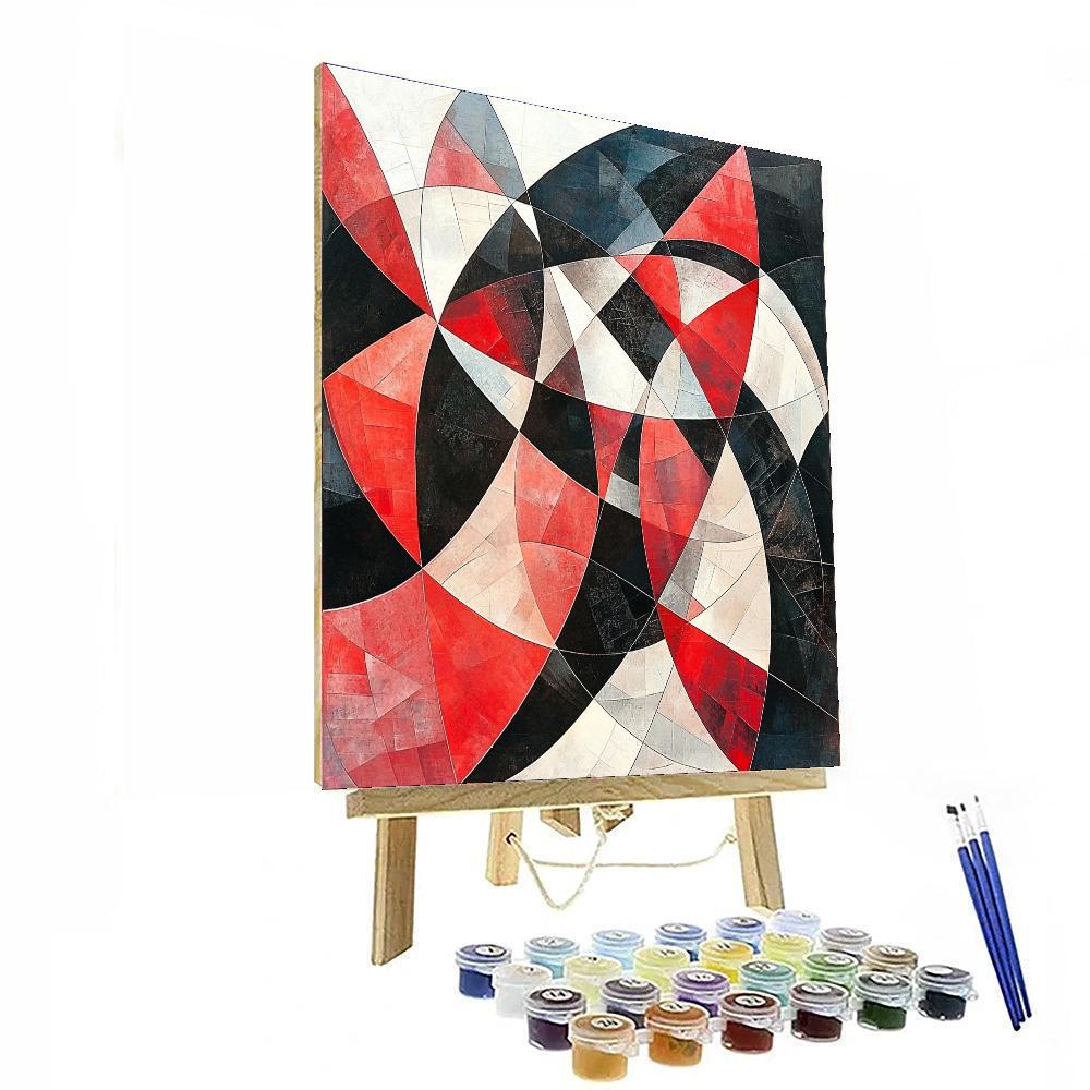 Kazimir Malevich Inspired Abstract Nexus  Painting Number Kit