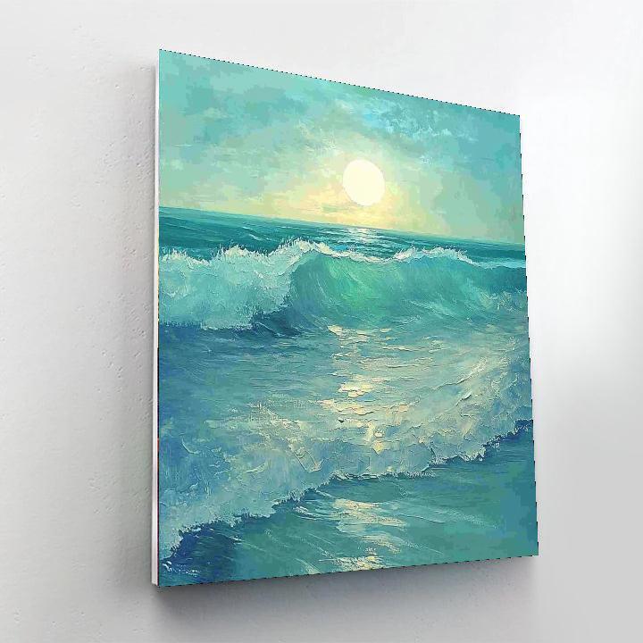 Frida Kahlo Inspired Waves Of Solitude  Paint By Numbers Art