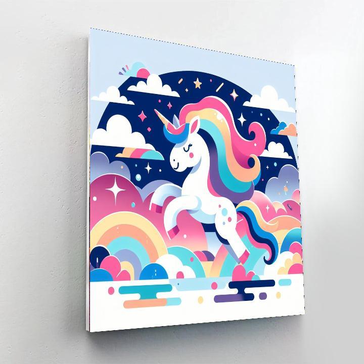 Playful Unicorn Paint By Color