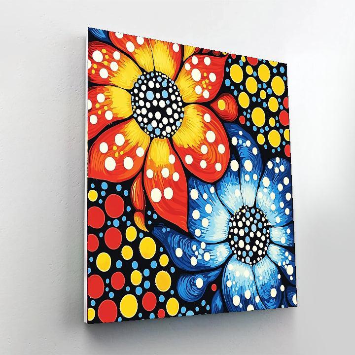 Yayoi Kusama Inspired Infinite Floral Rhythm  Painting By Numbers Kit