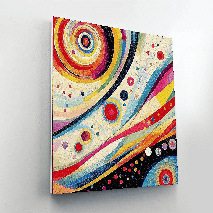 Wassily Kandinsky Inspired Melody Of Colors  Paint By Numbers Kits