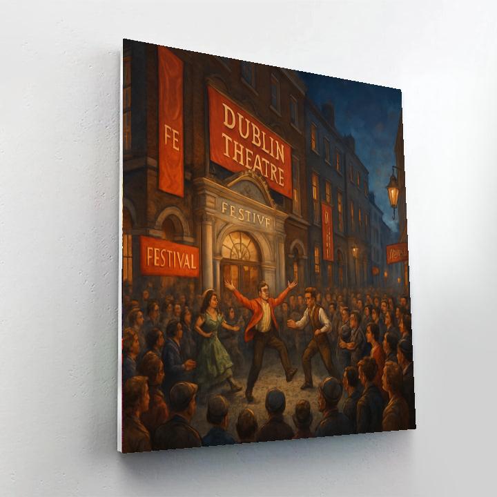 Dublin Theatre Festival - Ireland Painting Number Kit