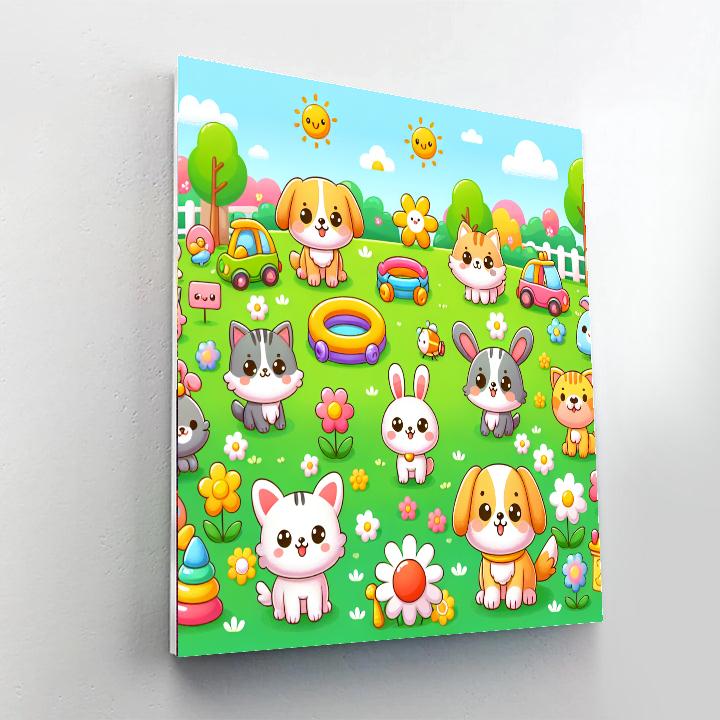 Fun With Animal Friends Paint By Numbers Kits