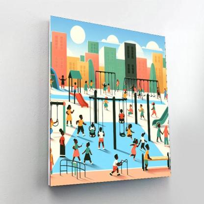 Urban Playground Adventure Numbered Painting Kits
