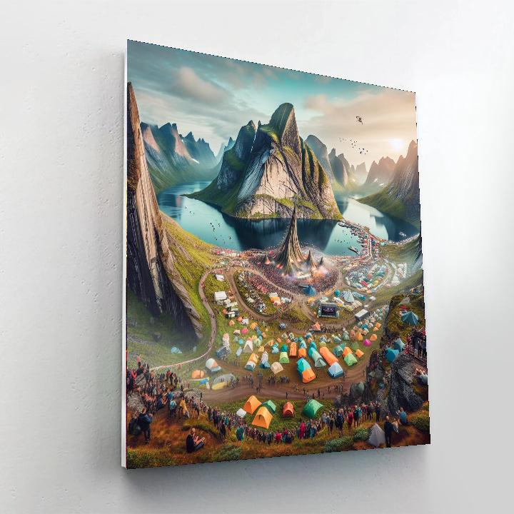 Trolltunga Summer Festival Paint By Number