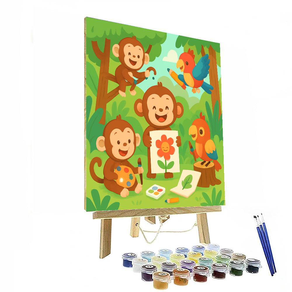 Artistic Jungle Fun Paint By Number