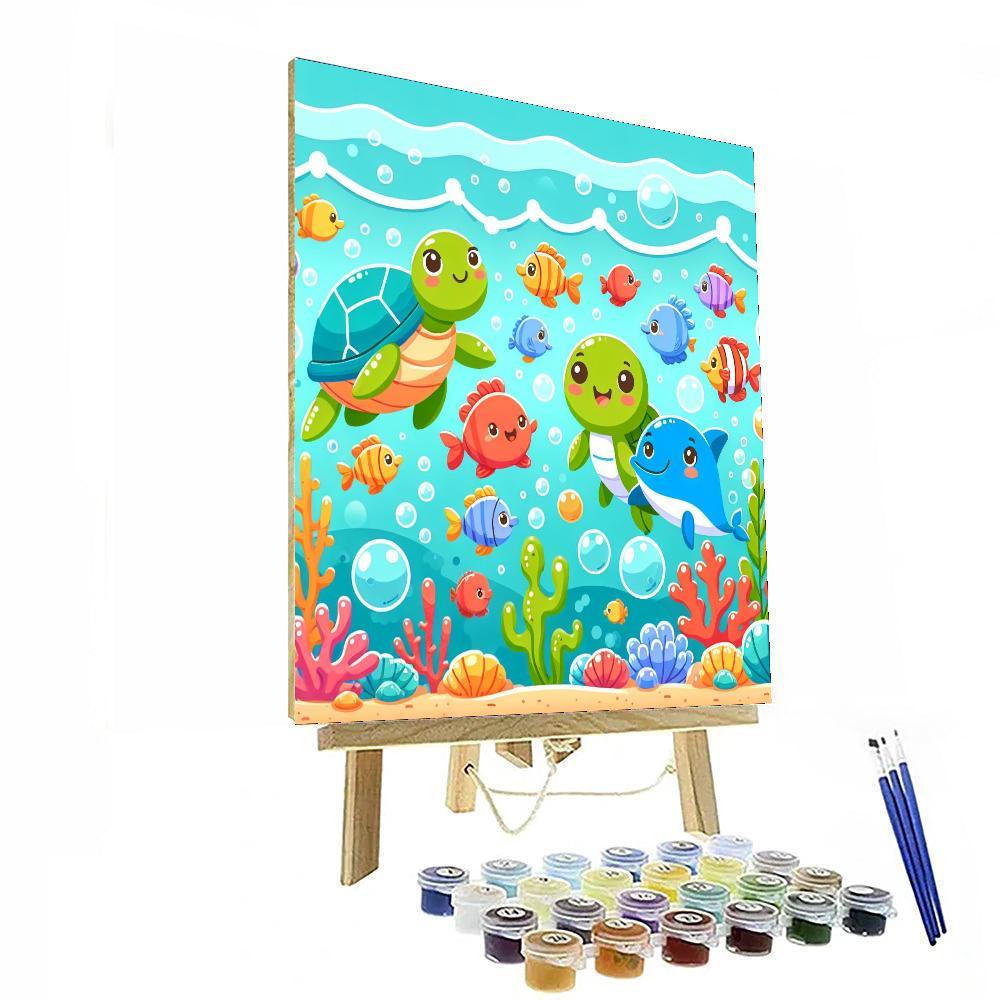 Lively Ocean Party Painting By Numbers Kit