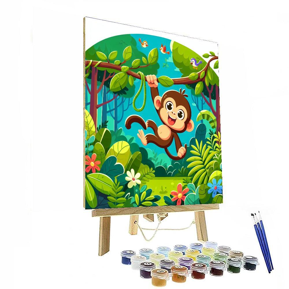 Happy Jungle Jamboree Painting Number Kit