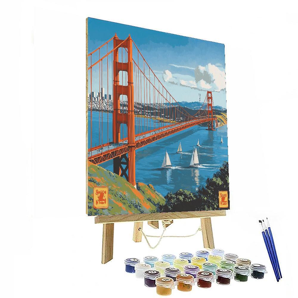 Golden Gate Bridge Numbered Painting Kits