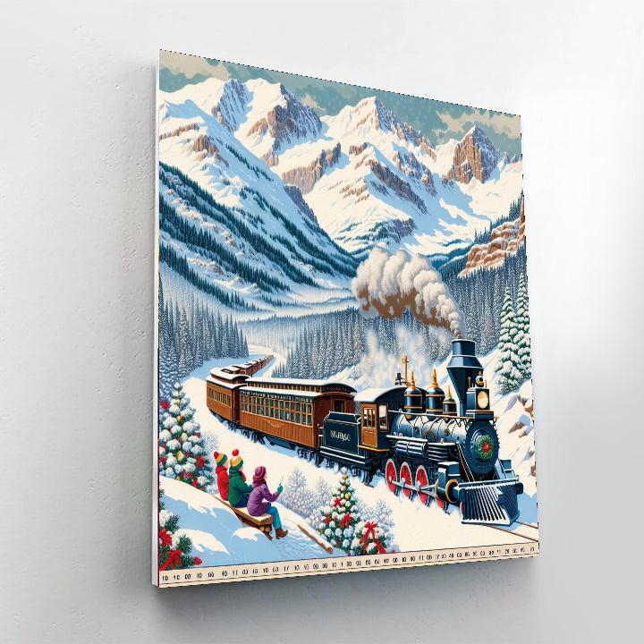 Durango & Silverton Narrow Gauge Railroad Winter Train - Usa Number Painting