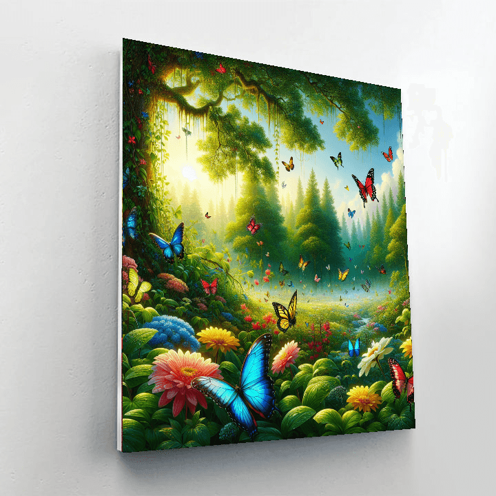 Butterfly Whisper Number Painting