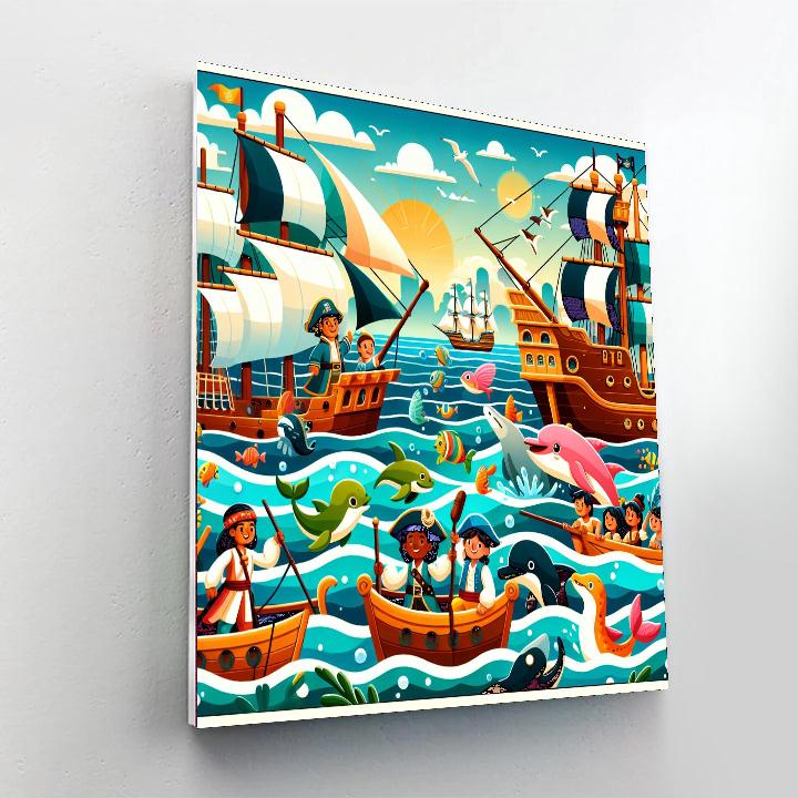 Oceanic Voyage Adventure Painting Number Kit