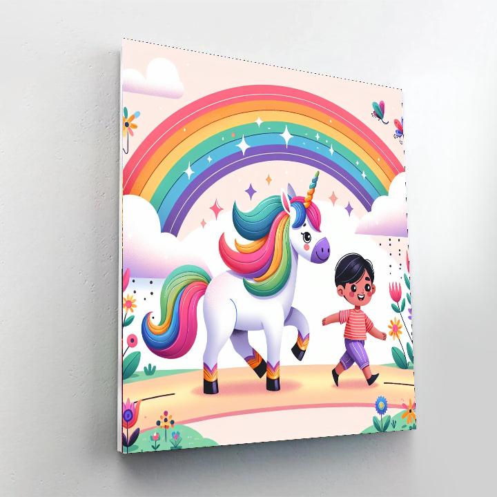 Mystic Unicorn Trail DIY Paint By Numbers