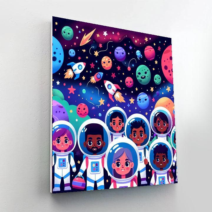 Space Galaxy Adventure Numbered Painting Kits