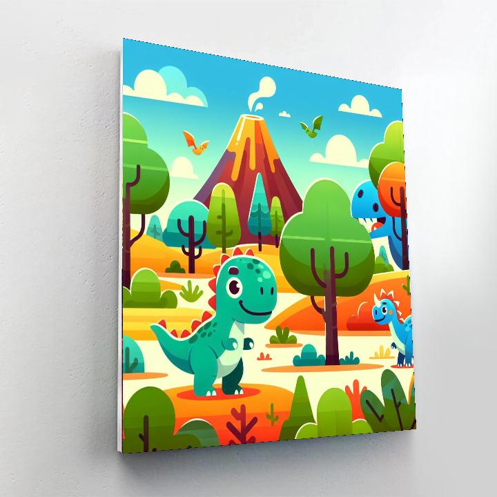 Delightful Dinosaur Discovery Paint By Numbers Kits