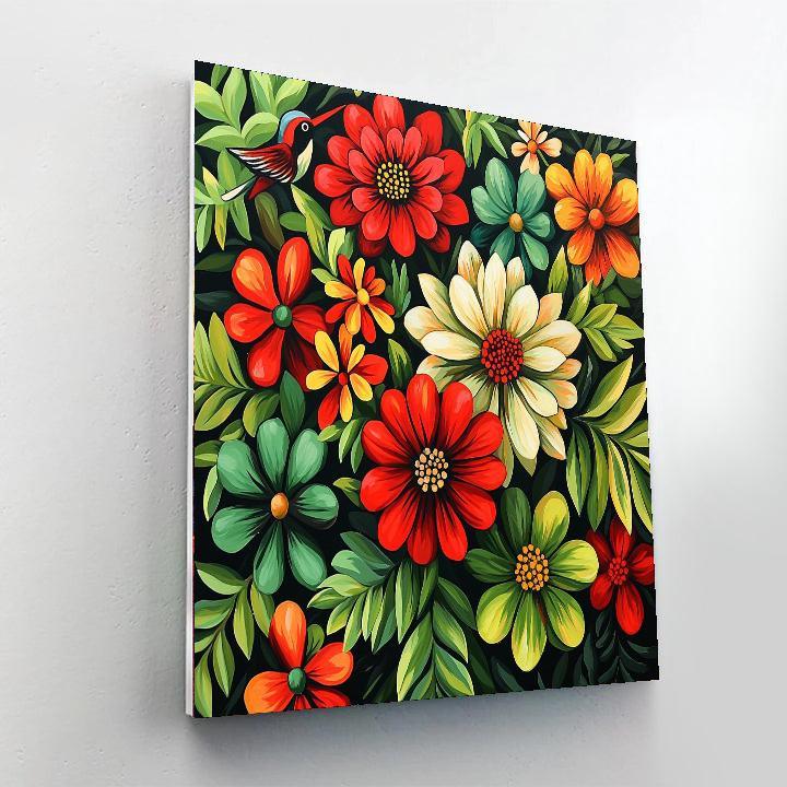 Frida Kahlo Inspired Dreamy Flowers  Paint By Number