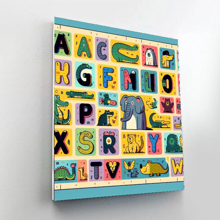 Adventurous Animal Alphabet Paint By Color