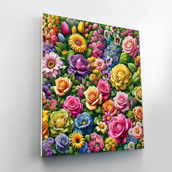 Fabulous Floral Symphony Paint By Color