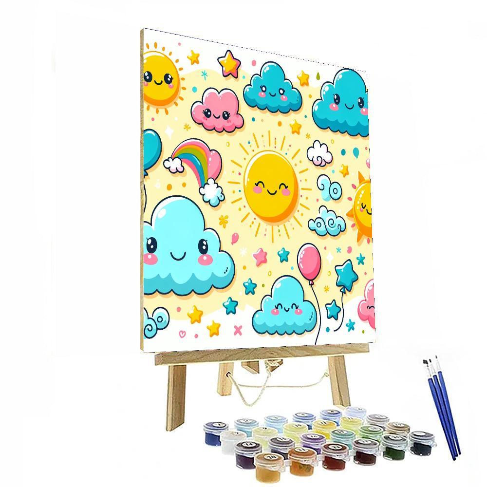 Doodles In The Sky Paint By Numbers Kits